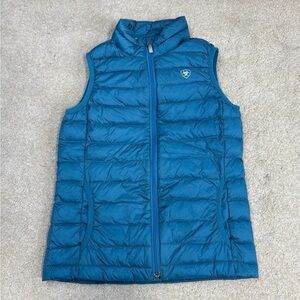 Ariat Teal Quilted Vest Kids